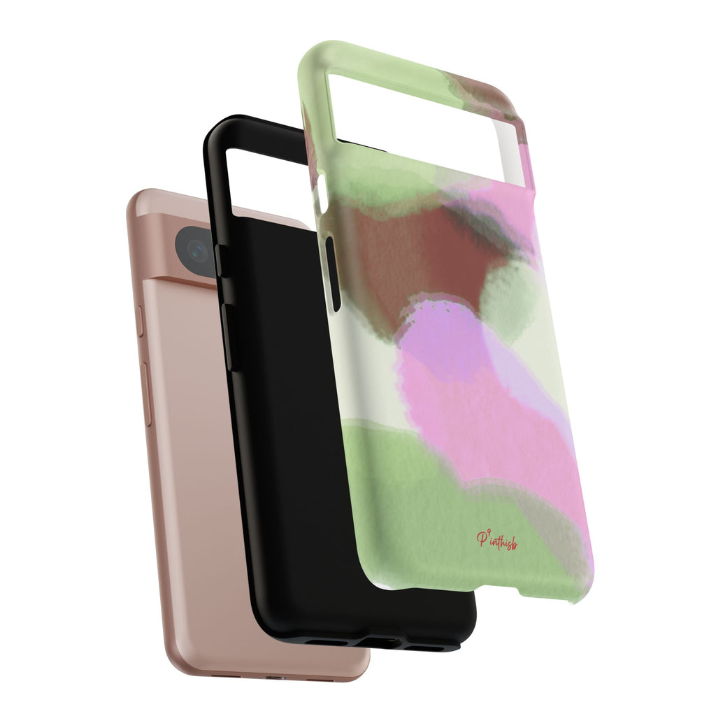 Abstract Pastel Camouflage Tough Phone Case