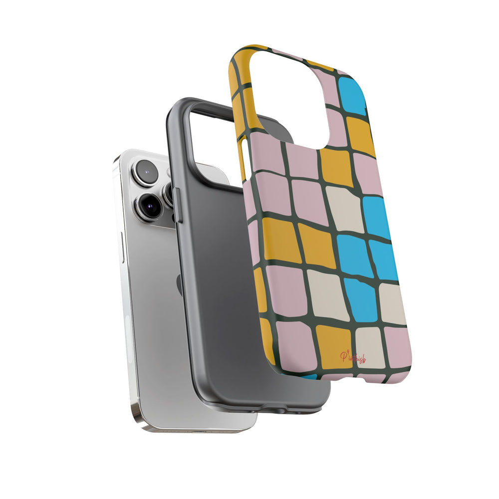 Color Grid Tough Phone Case