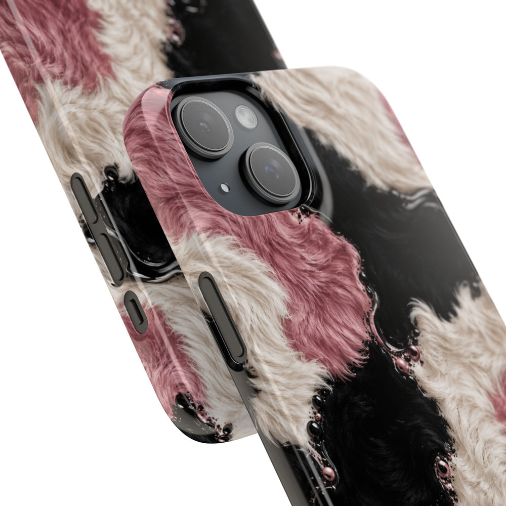 Cow Print Swirl Snap Case