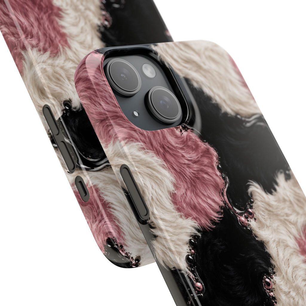 Cow Print Swirl Snap Case