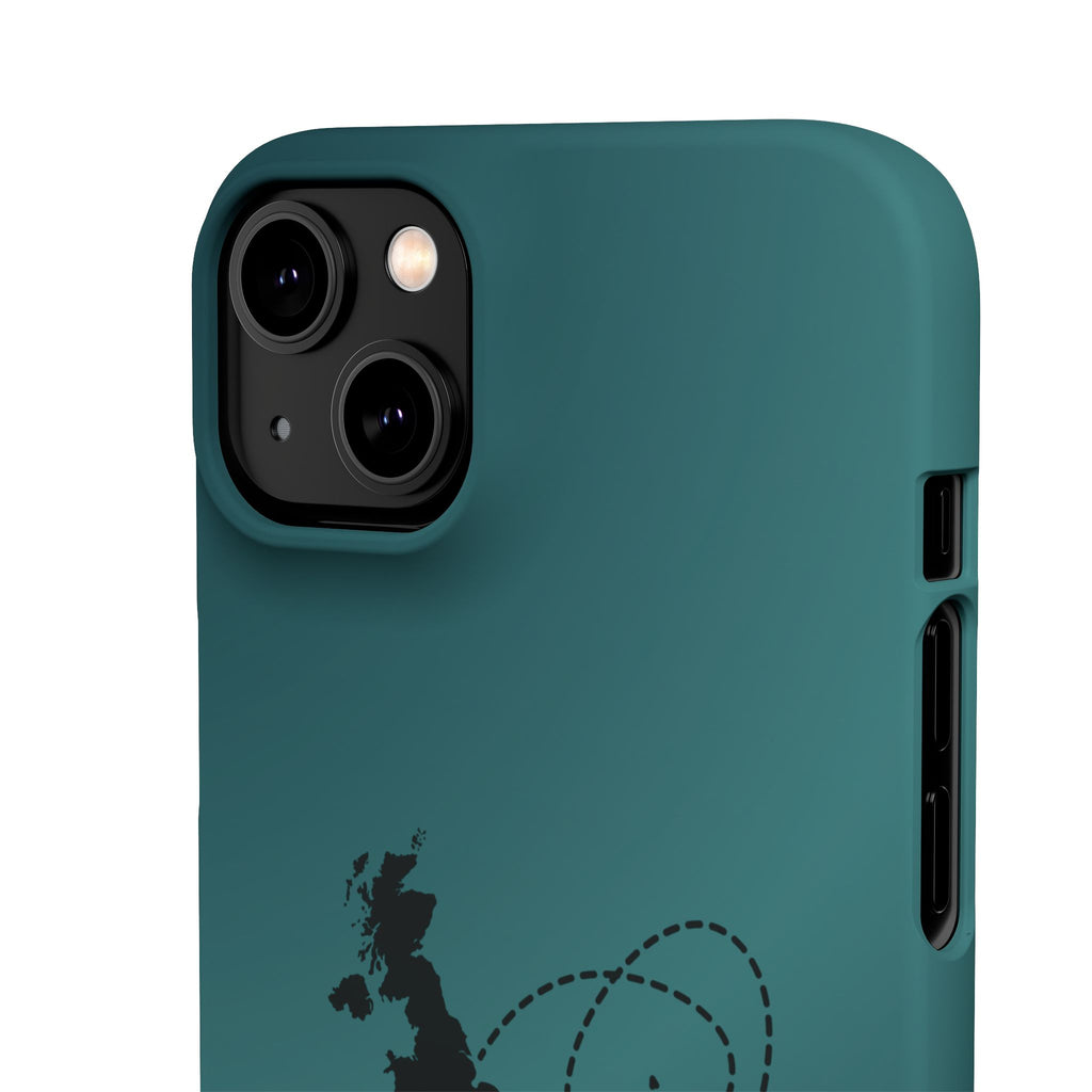 Copy of UK to Albania Pink Snap Phone Case