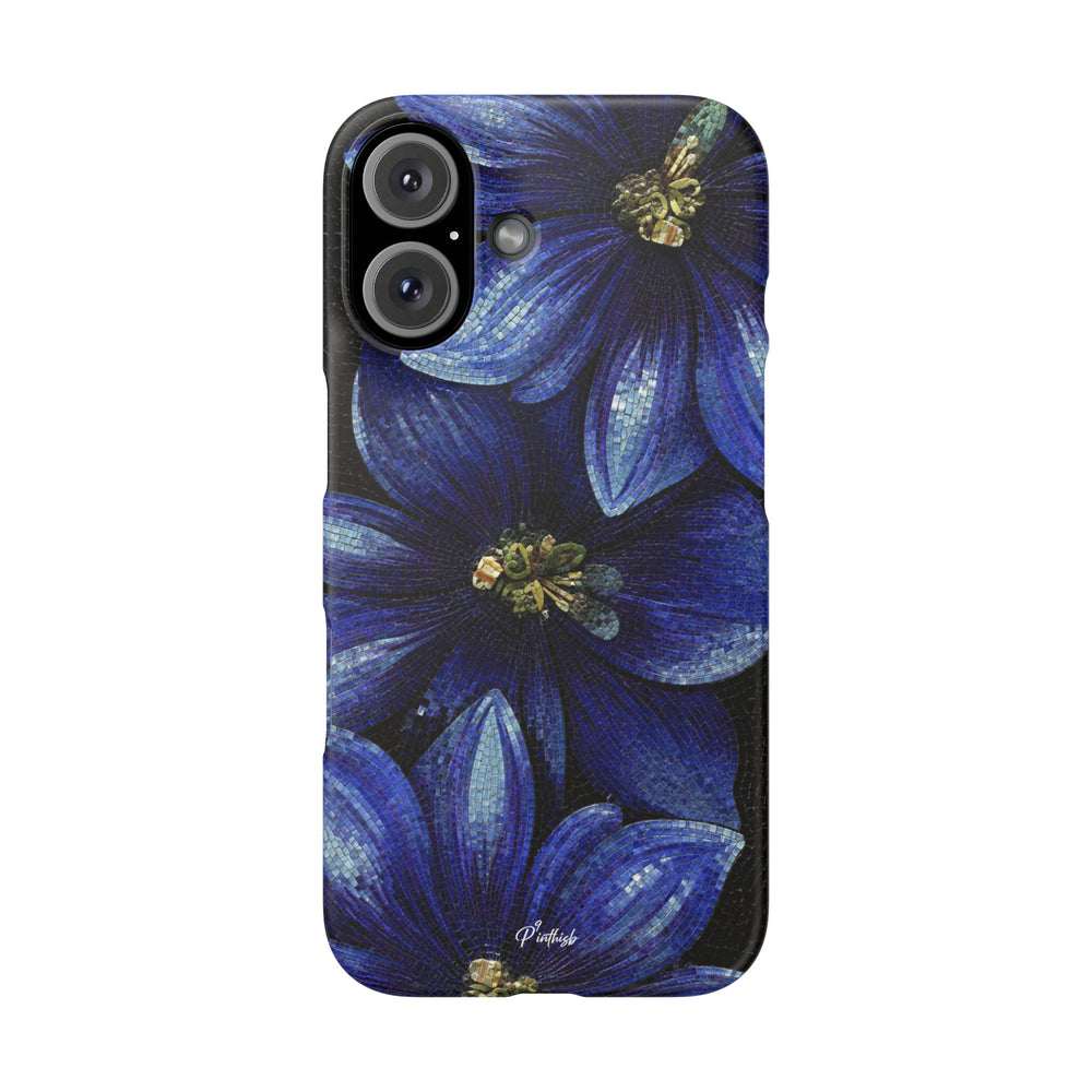 Blue Floral Snap Case
