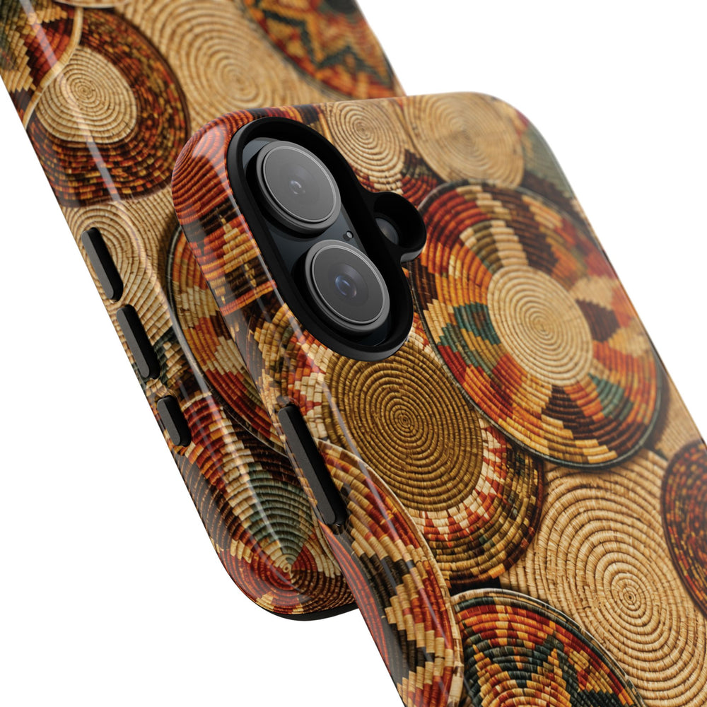 Bohemian Woven Basket Pattern Tough Case