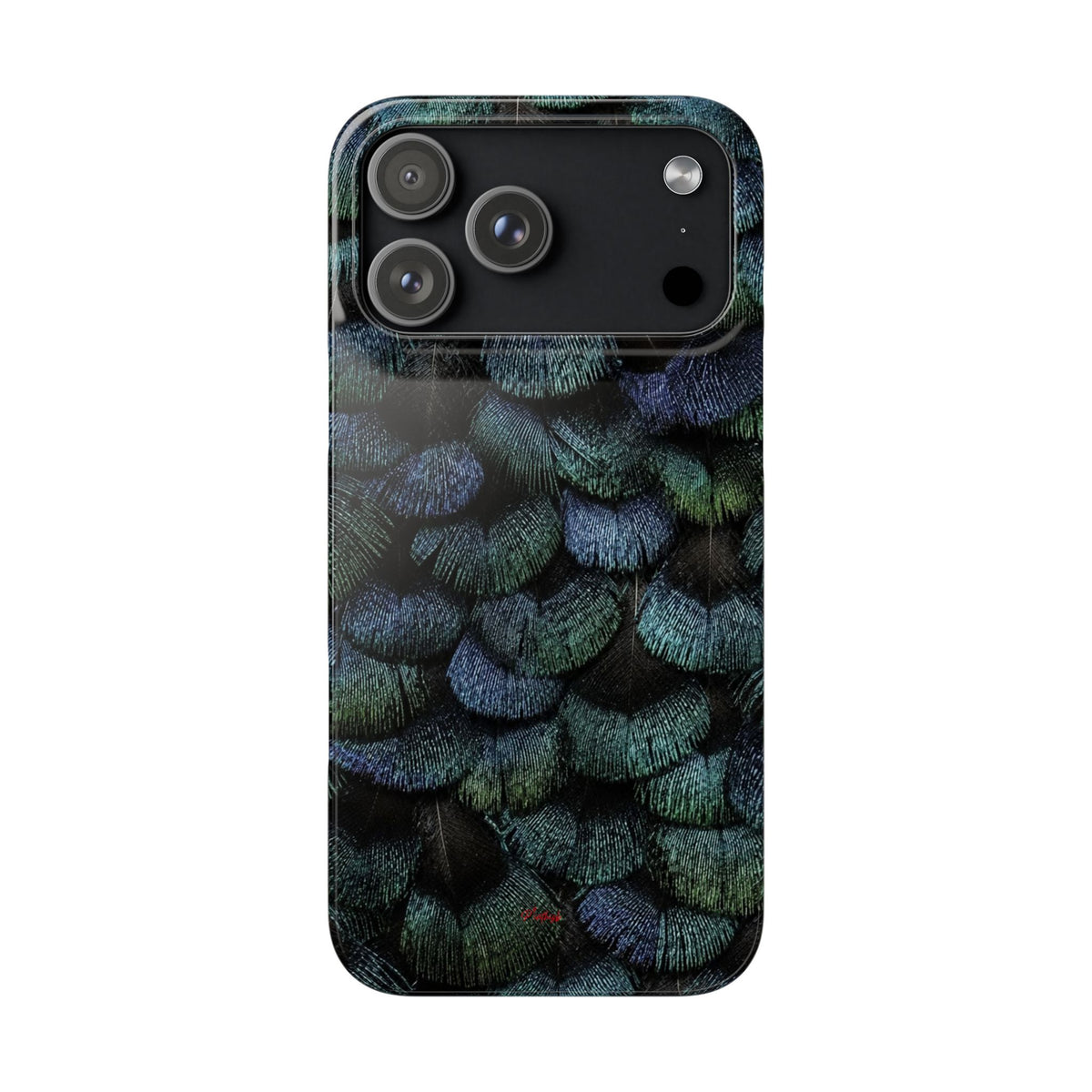 Iridescent Feather Snap Case