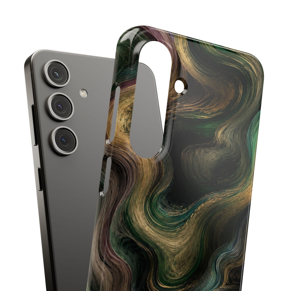 Marbled Forest Snap Phone Case