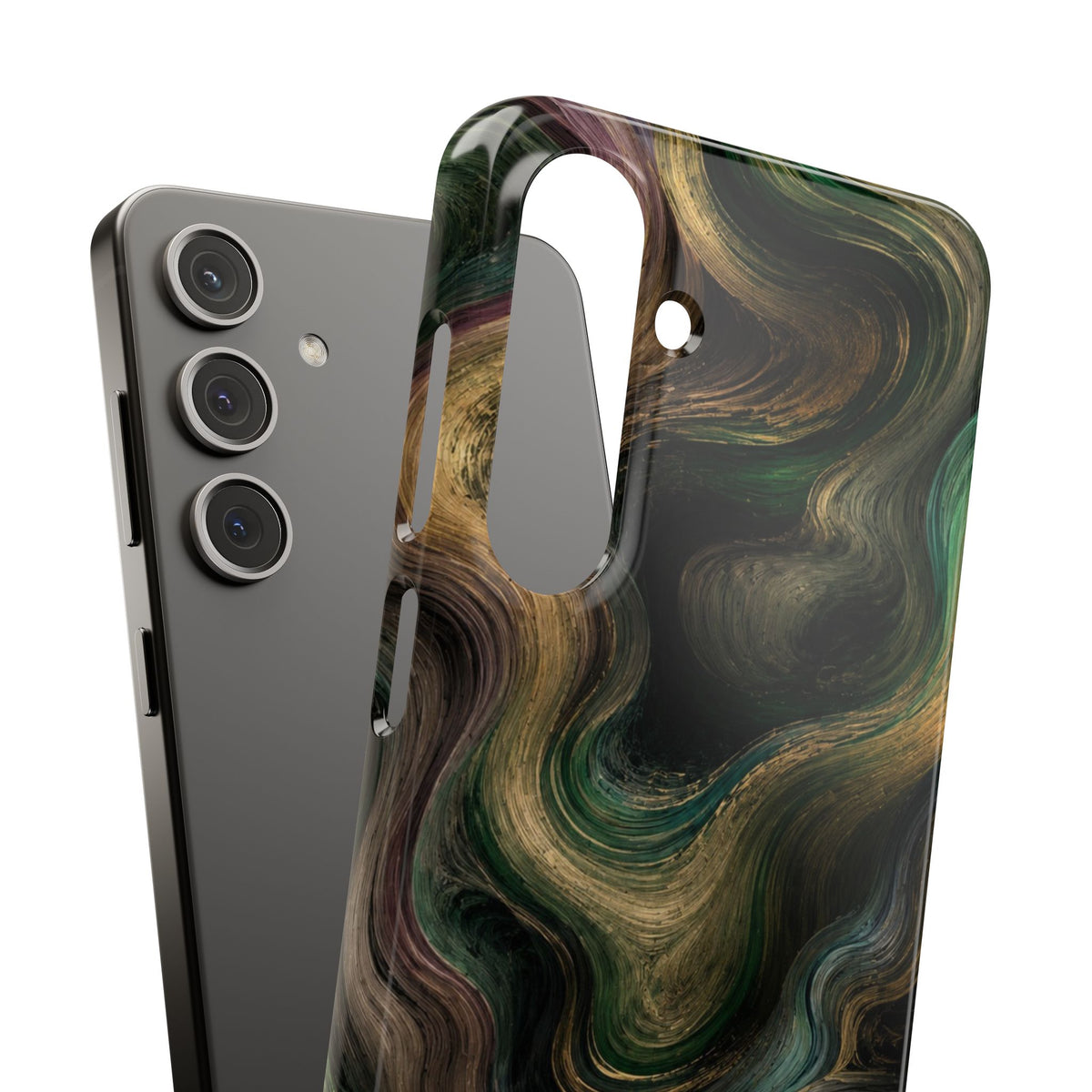 Marbled Forest Snap Phone Case