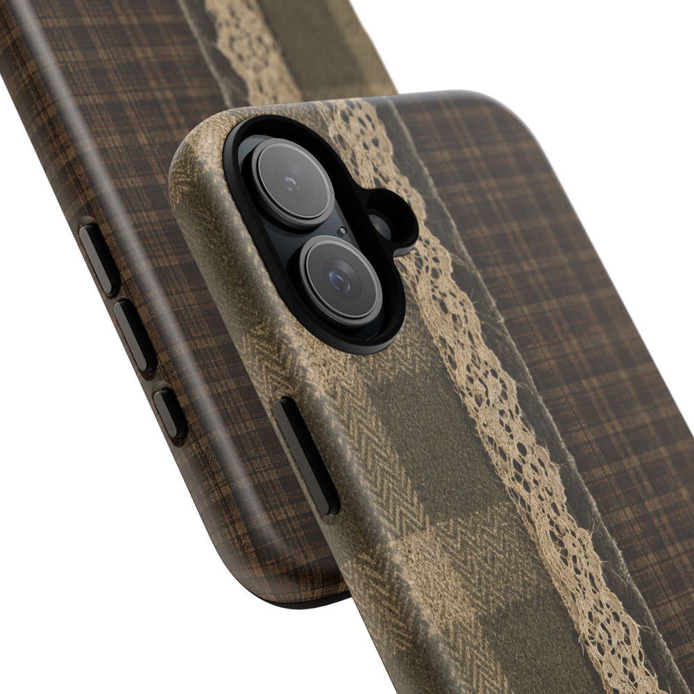 Plaid Lace Tough Phone Case