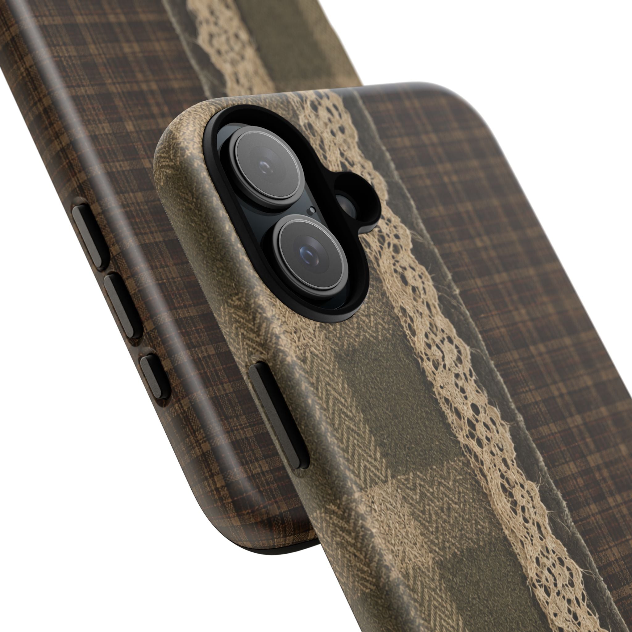 Plaid Lace Tough Phone Case