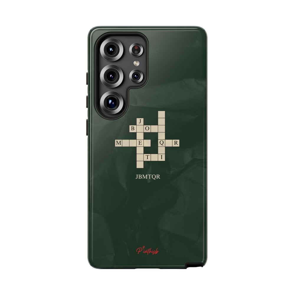 "JBMTQR crossword" Tough Phone Case