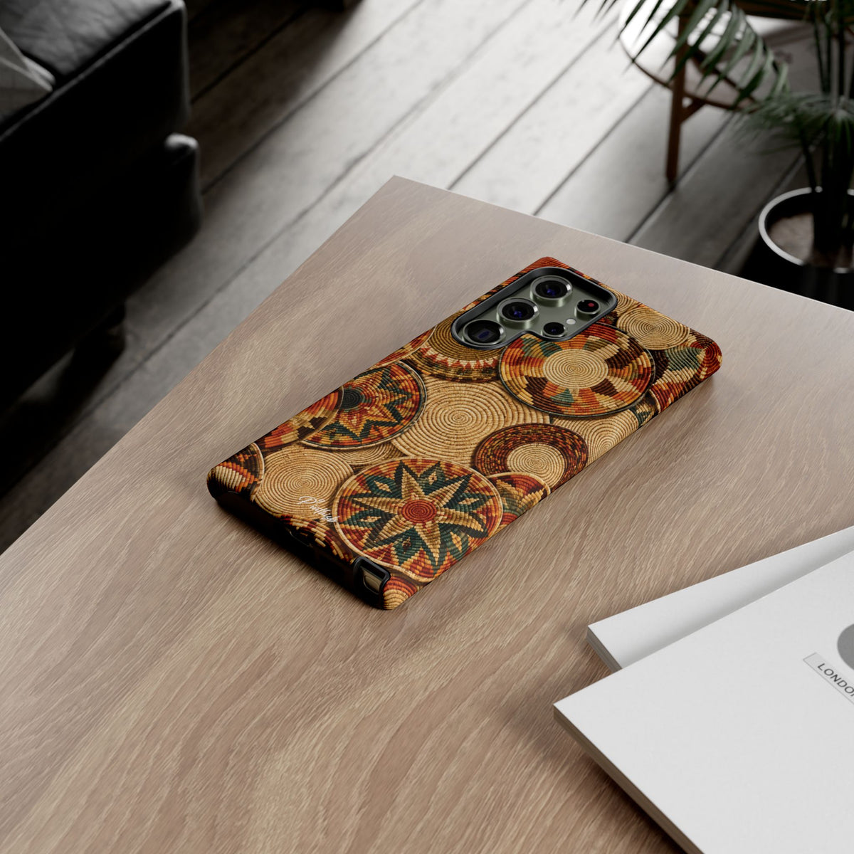 Bohemian Woven Basket Pattern Tough Case