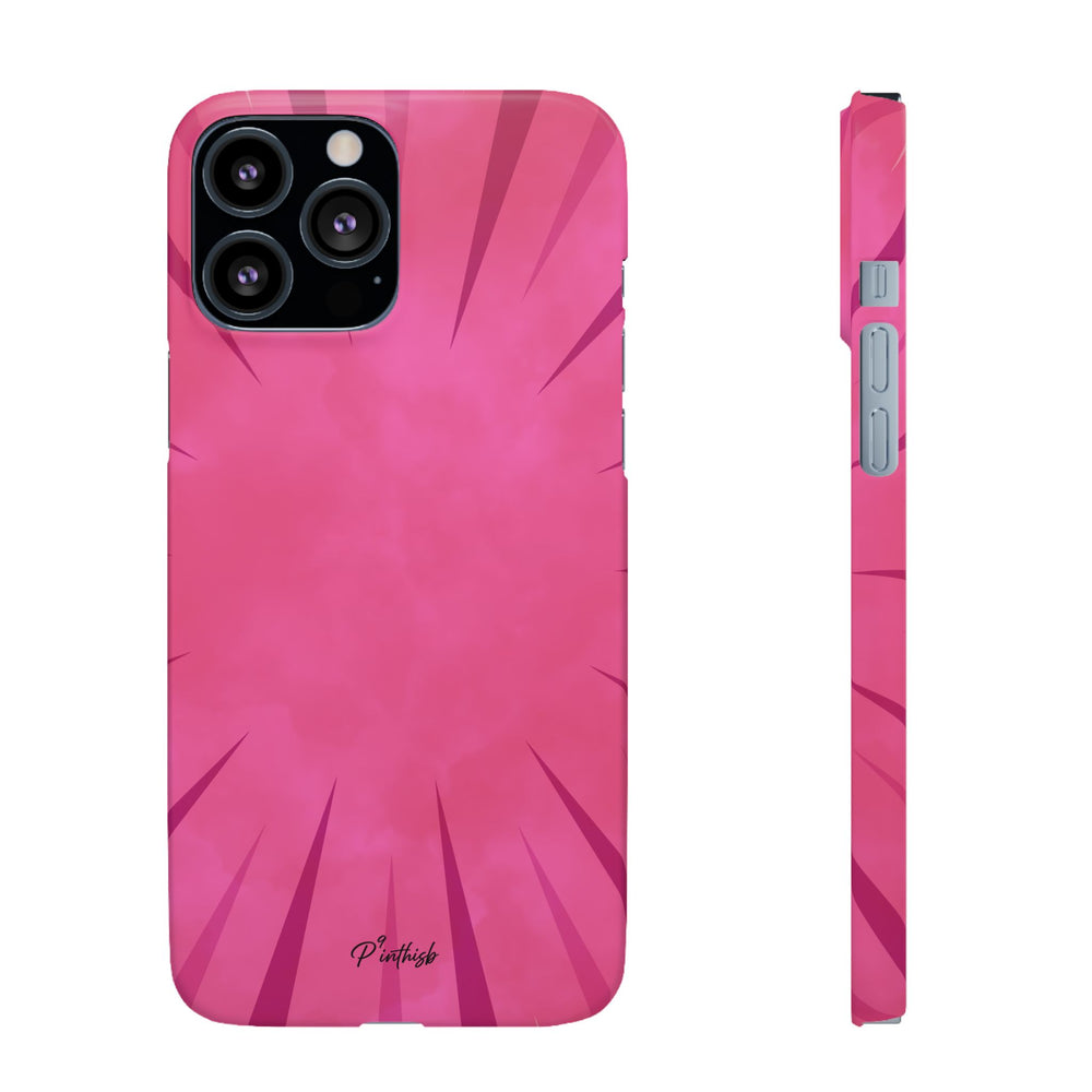 Pink Burst Snap Phone Case