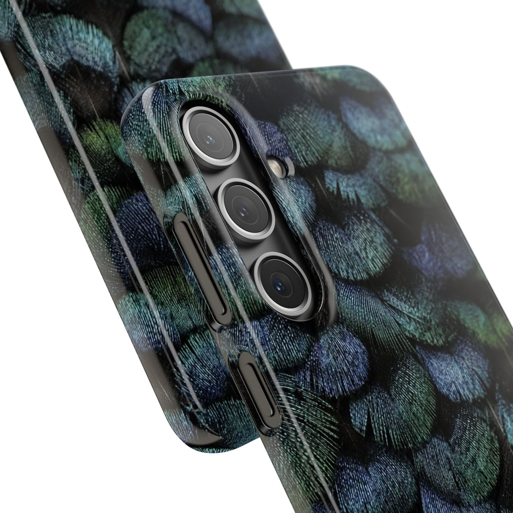 Iridescent Feather Snap Case