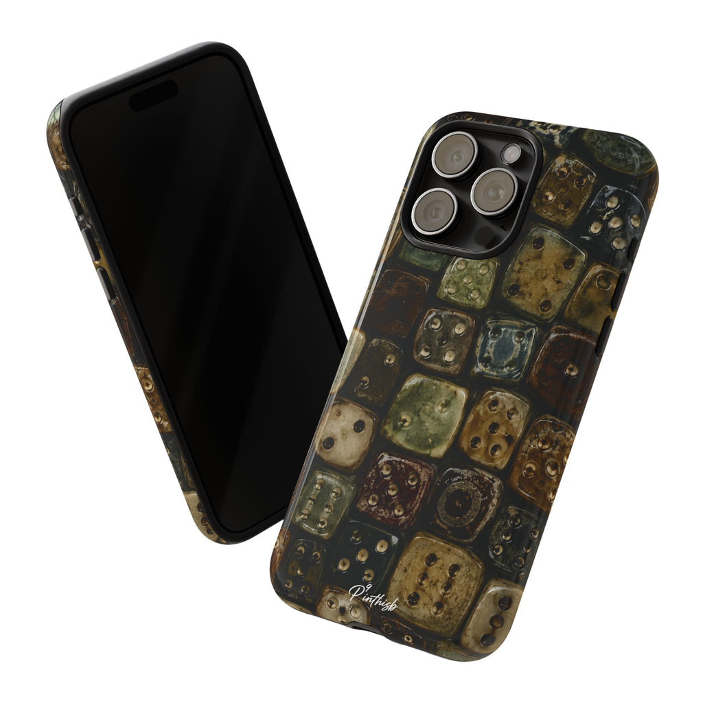 Vintage Dice Tile Phone Case