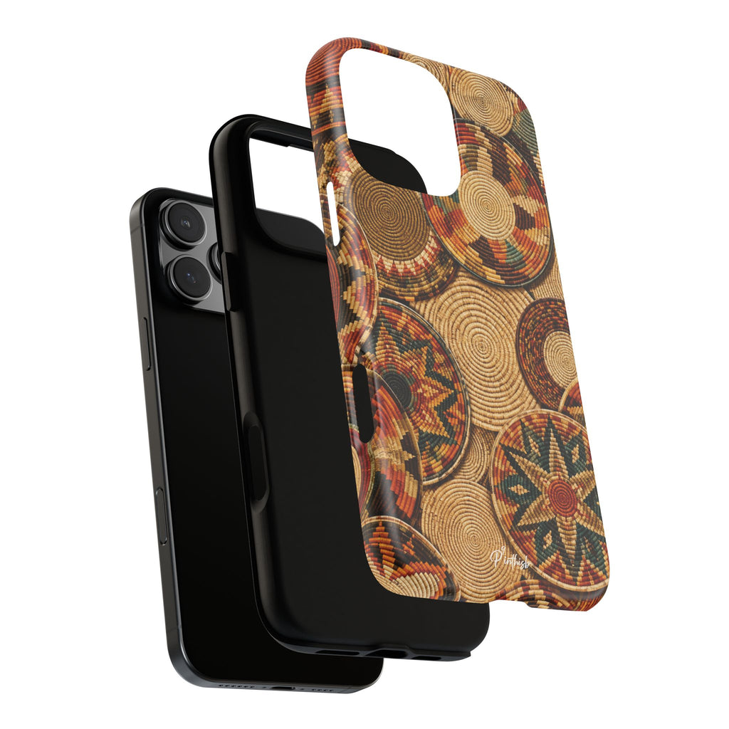 Bohemian Woven Basket Pattern Tough Case