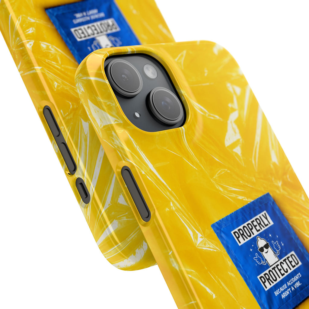 "Properly Protected" Graphic Snap Phone Case