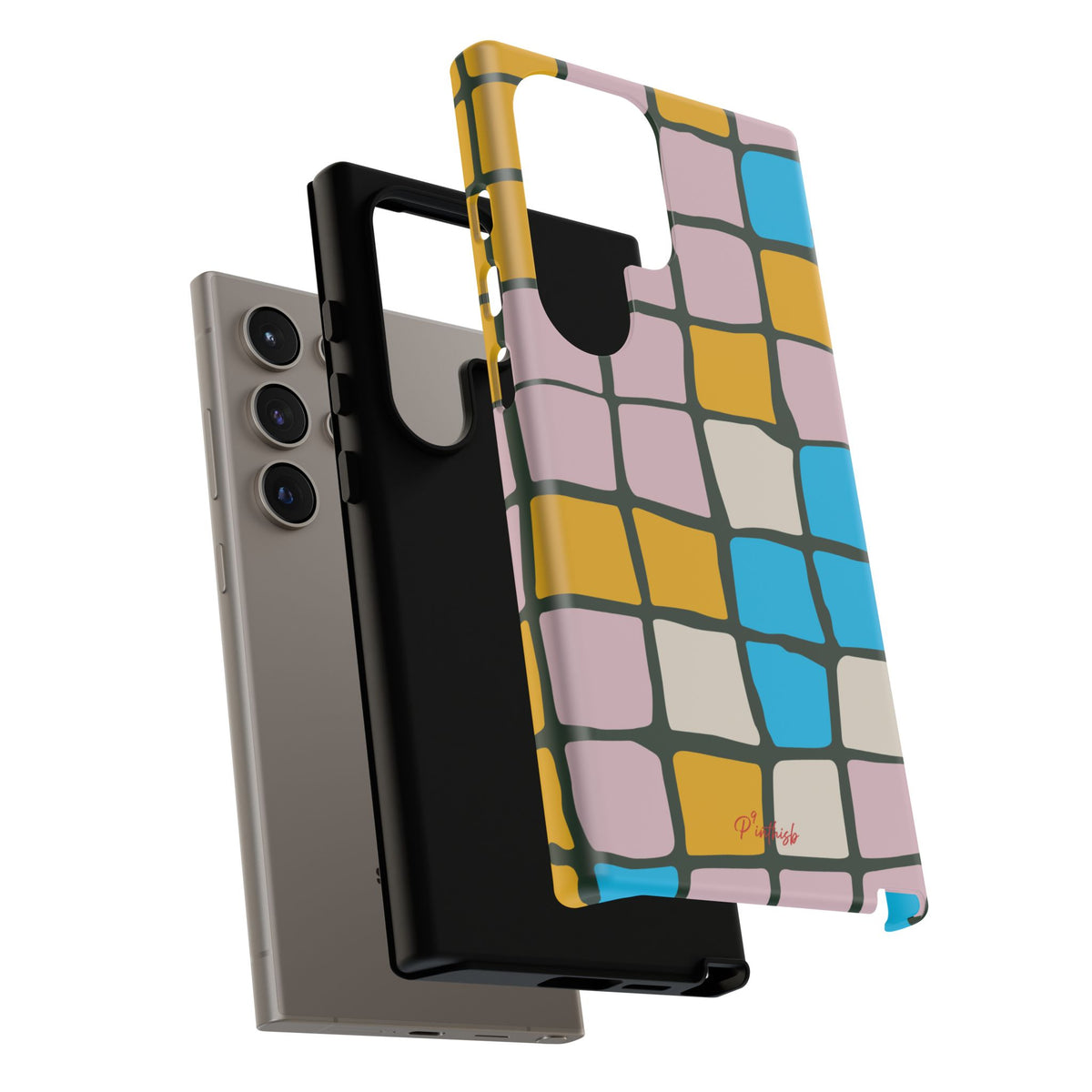 Color Grid Tough Phone Case