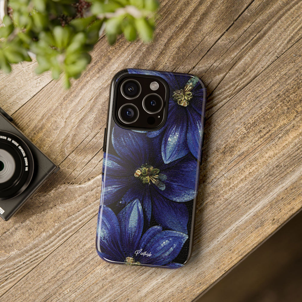 Blue Floral Tough Case