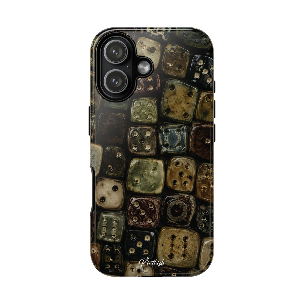 Vintage Dice Tile Phone Case