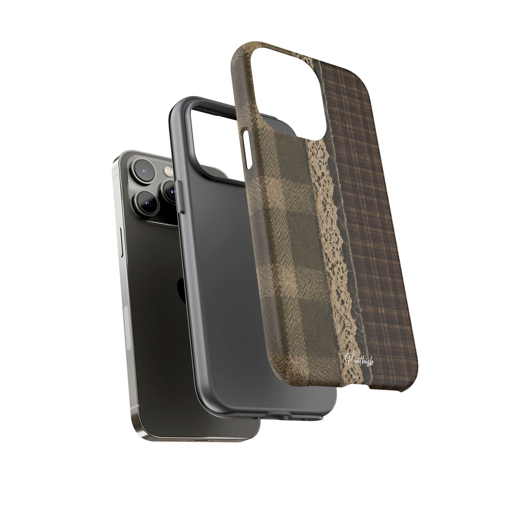 Plaid Lace Tough Phone Case