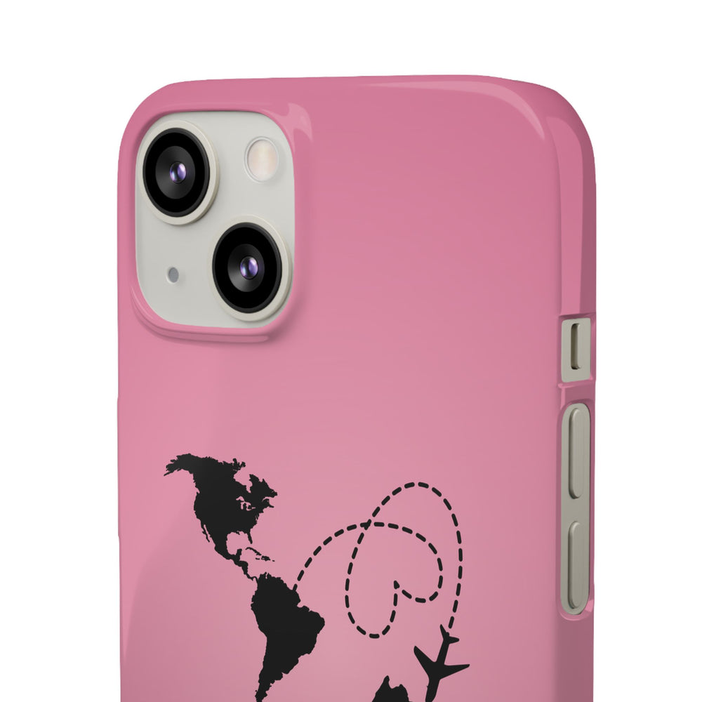 America to Albania Pink Snap Phone Case