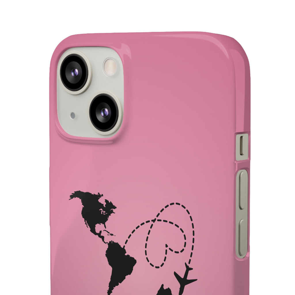 America to Albania Pink Snap Phone Case