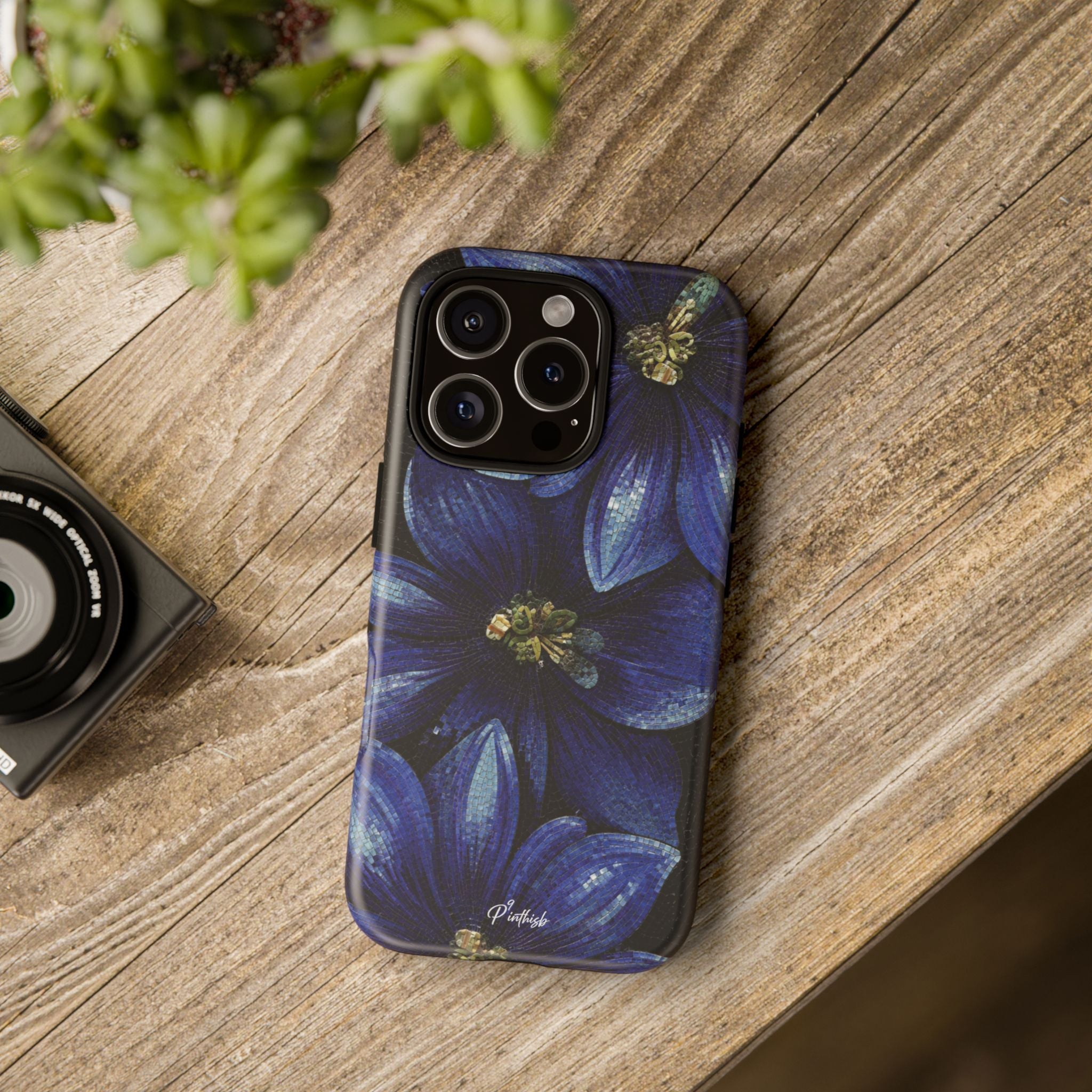 Blue Floral Tough Case