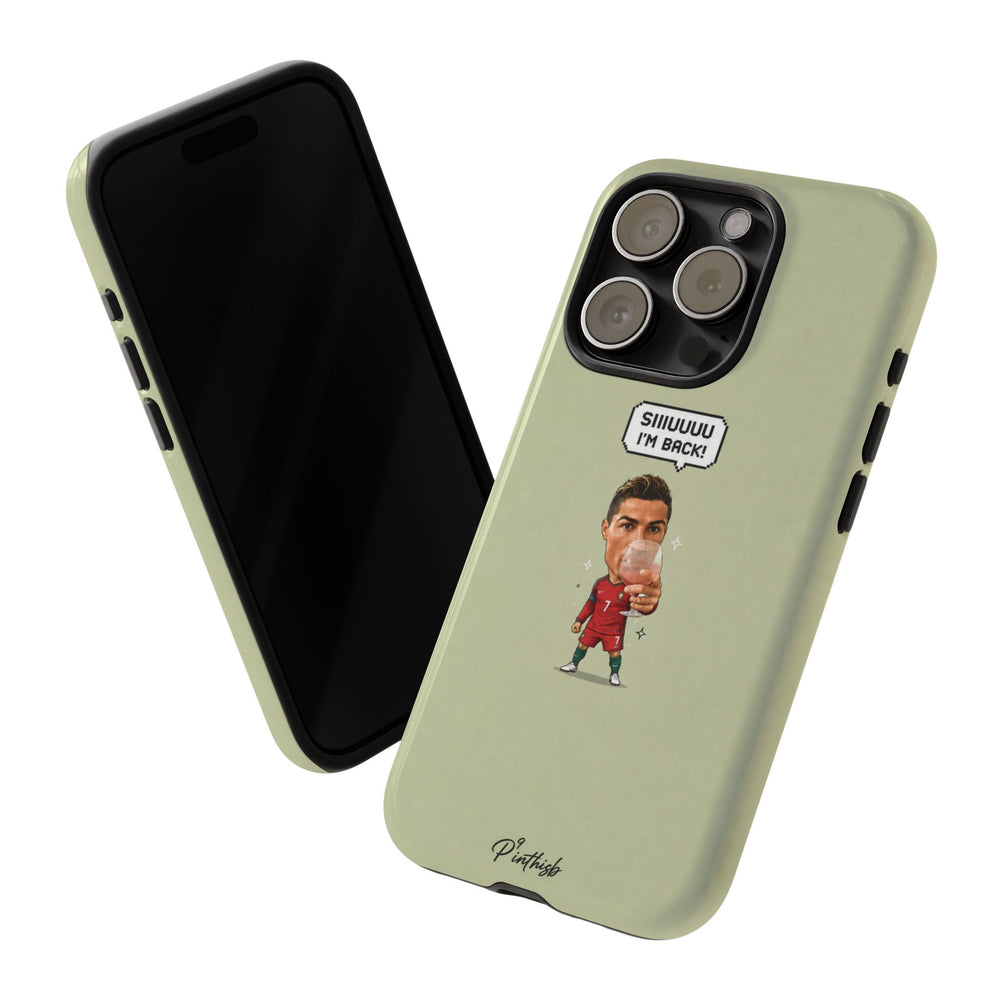 "SIIUUU, I'M BACK" CR7 Tough Phone Case