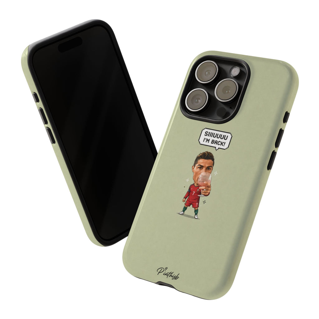 "SIIUUU, I'M BACK" CR7 Tough Phone Case