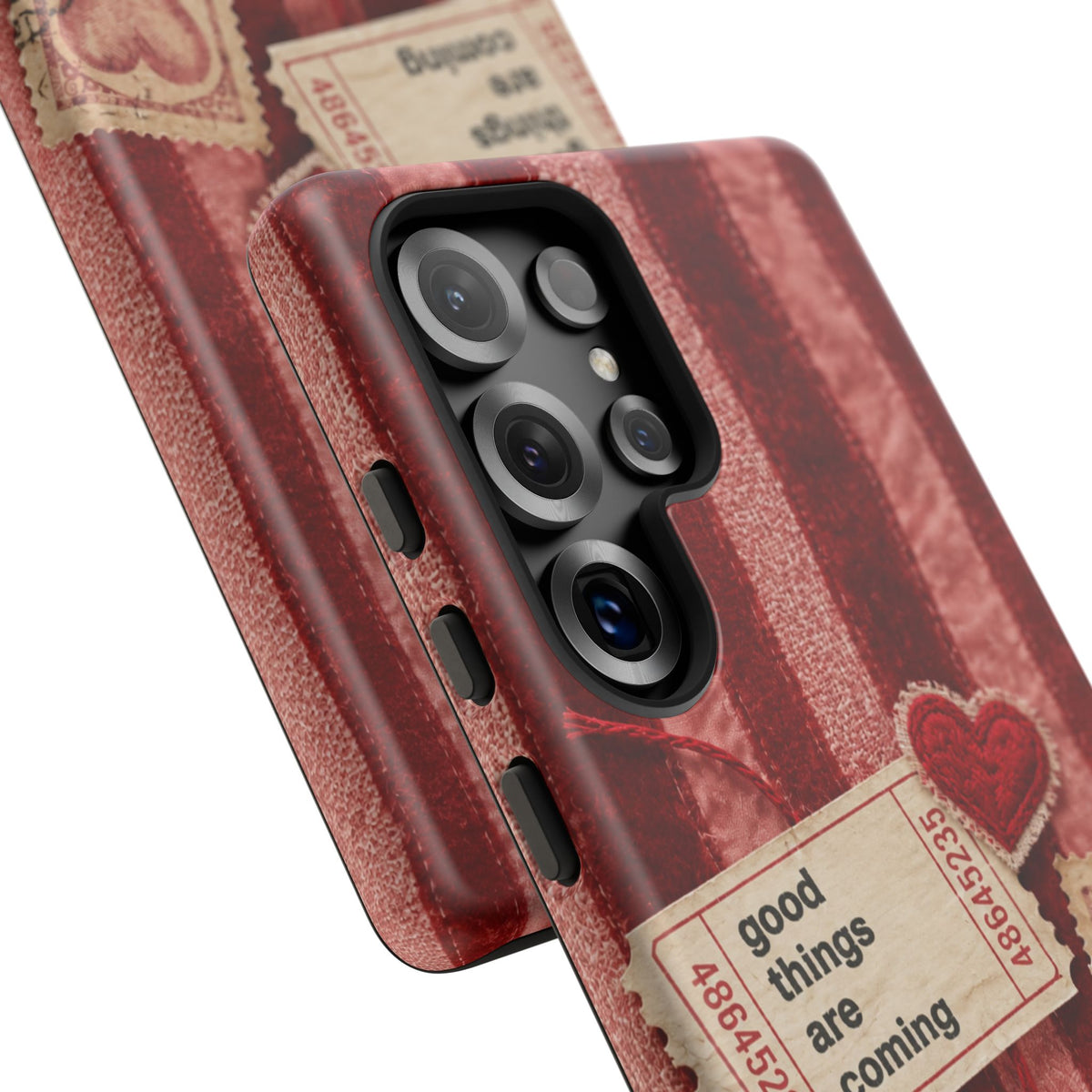 “Good Things Are Coming” Red Phone Case