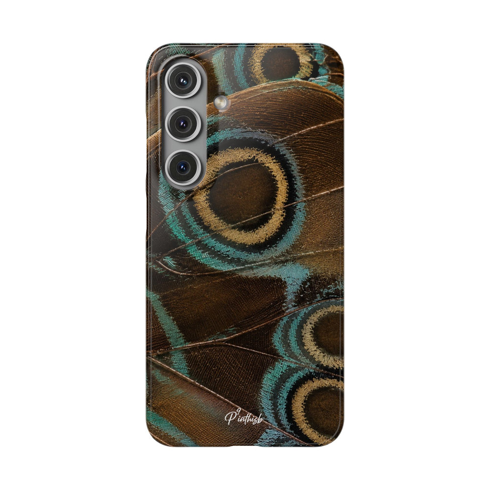Peacock Feather Pattern Snap Case