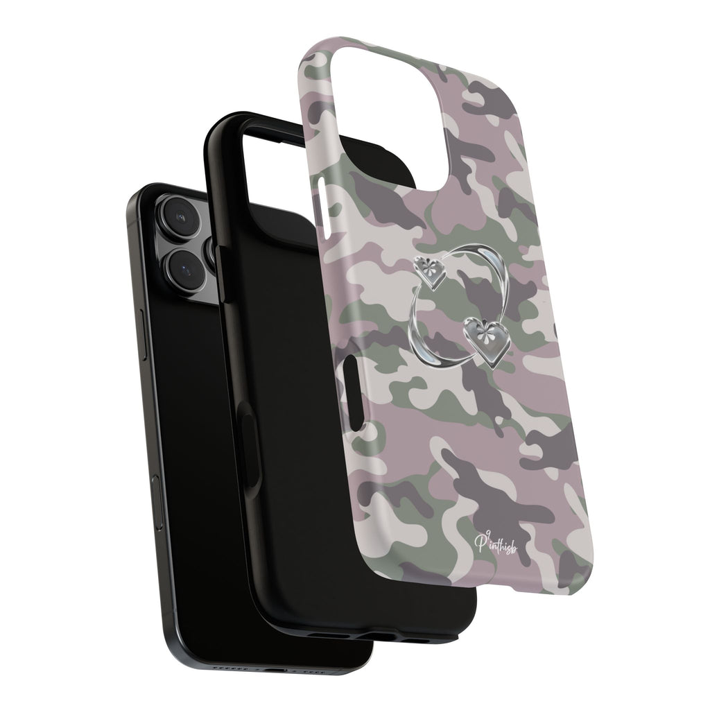 Camouflage Heart Tough Phone Case