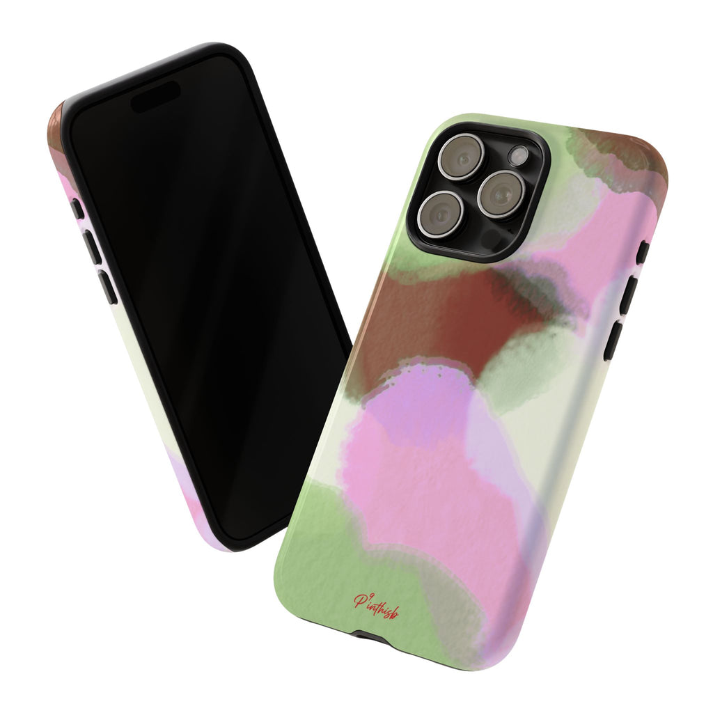 Abstract Pastel Camouflage Tough Phone Case