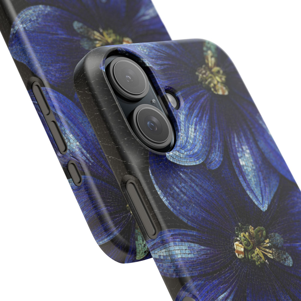 Blue Floral Snap Case