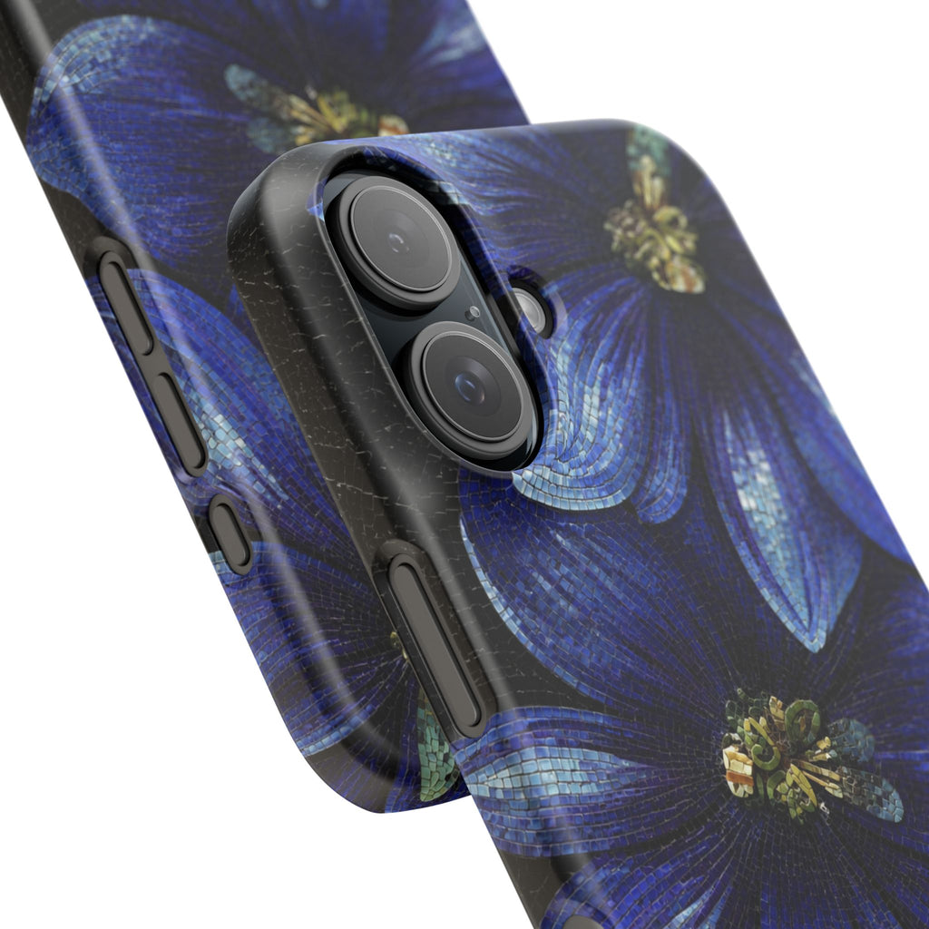Blue Floral Snap Case