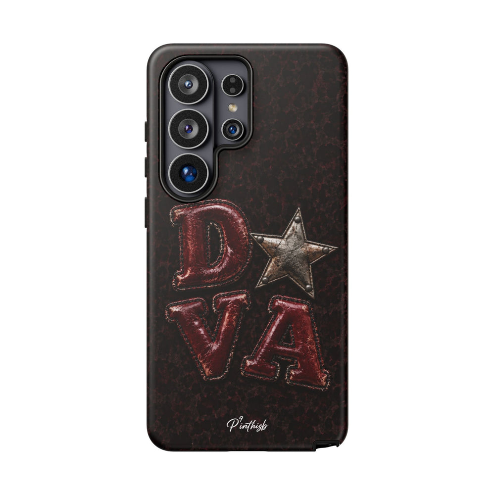 Geometric Blue Diamond Tough Phone Case