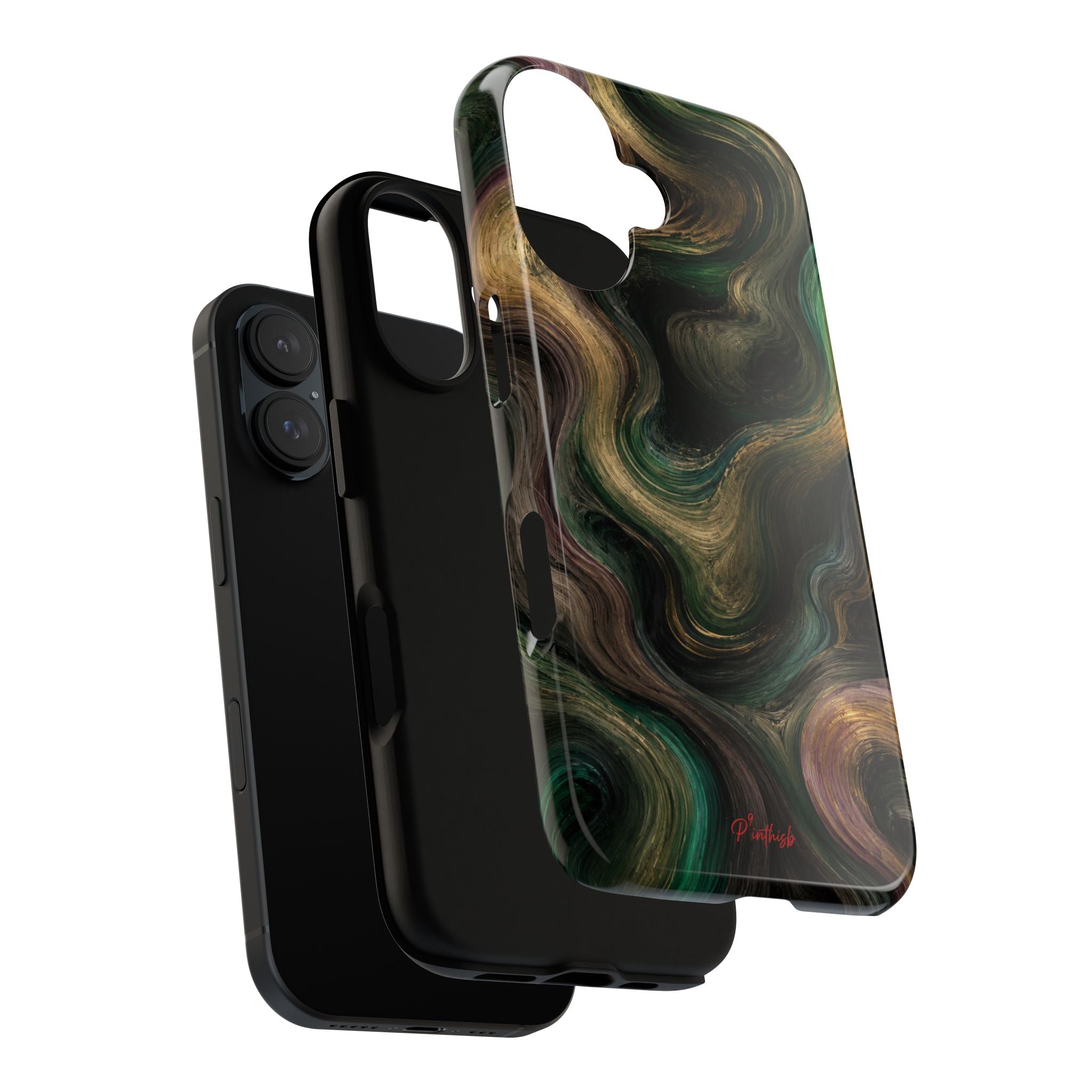 Marbled Forest Tough Phone Case
