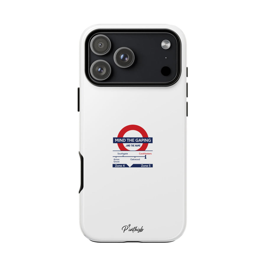 "Mind the Gaping" London Tube Parody Phone Case