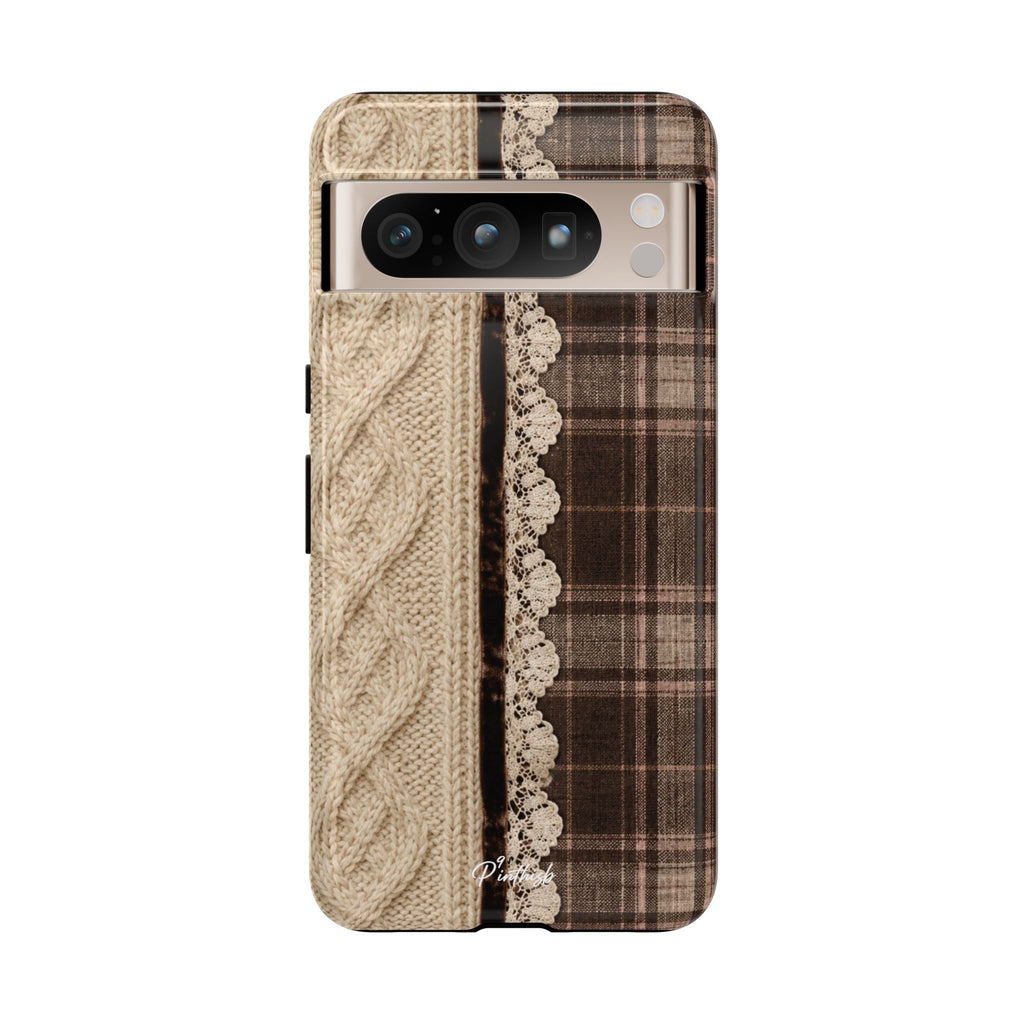 Cozy Plaid Knit Tough Phone Case