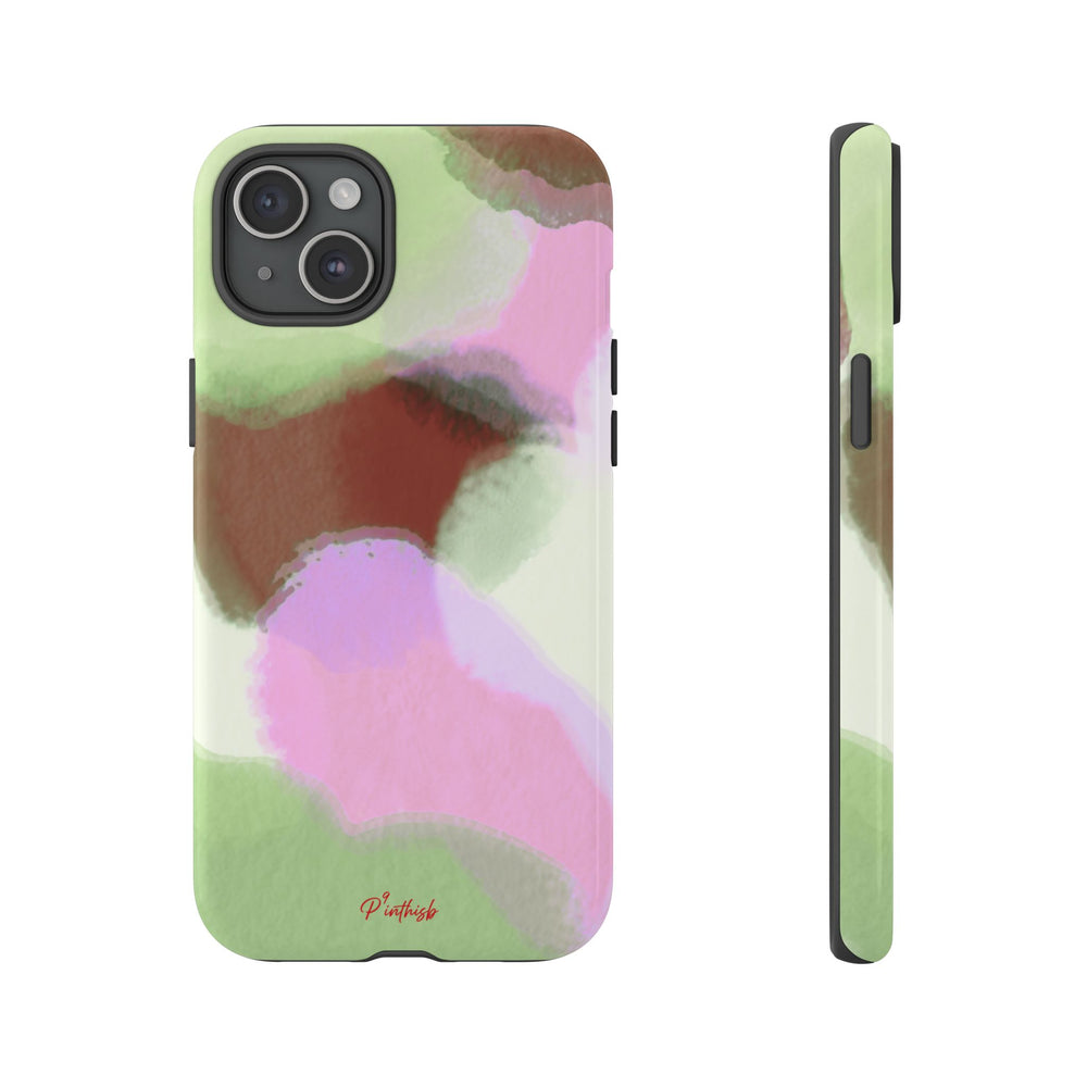 Abstract Pastel Camouflage Tough Phone Case