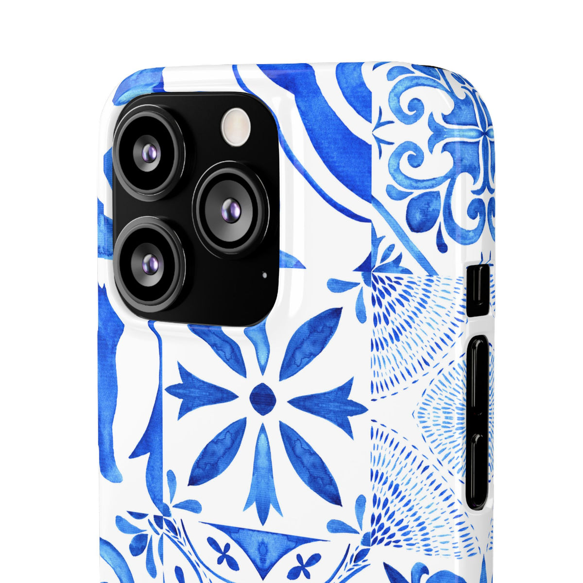 Blue Tile Pattern Snap Phone Case