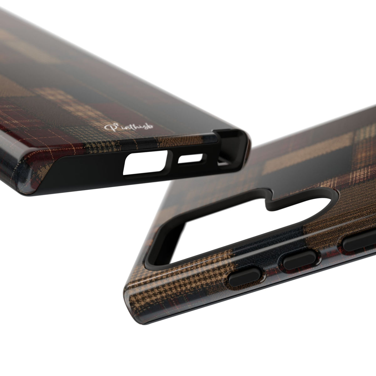Plaid Patchwork Tough Phone Case
