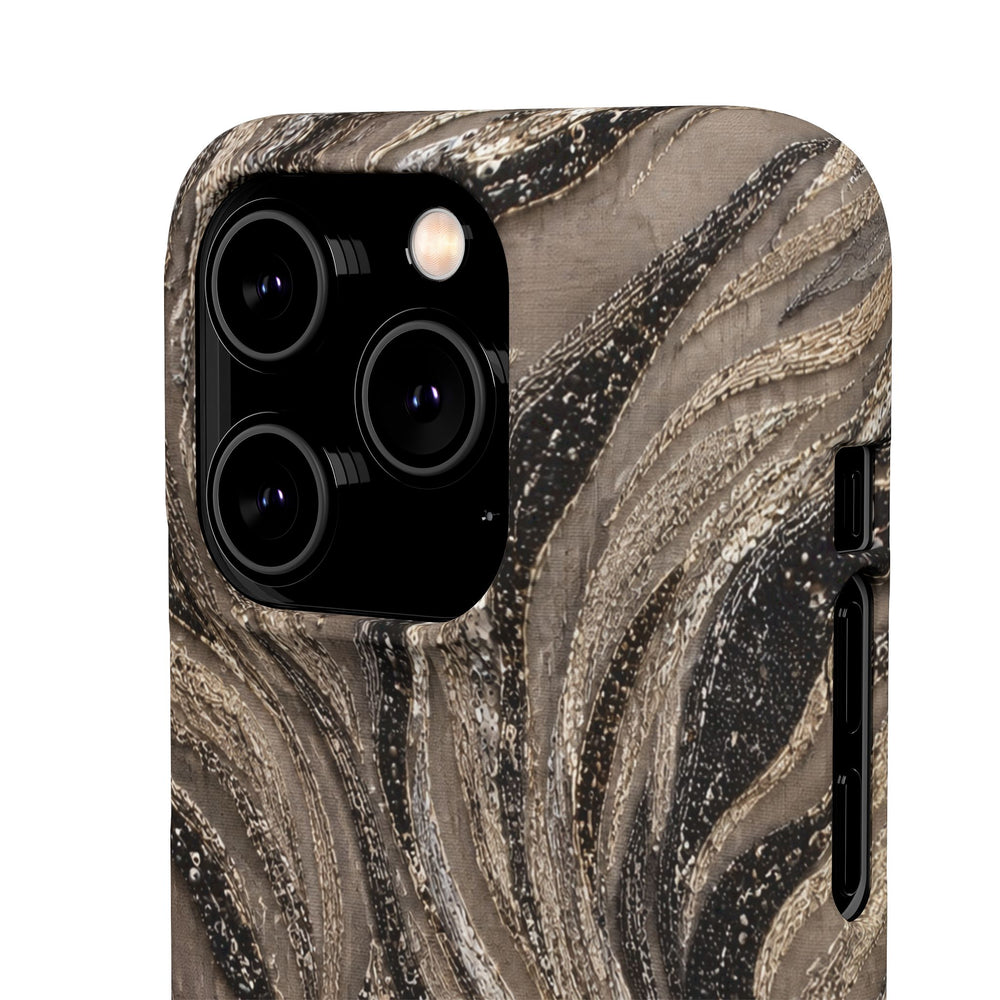 Neutral Swirl Protective Snap Case
