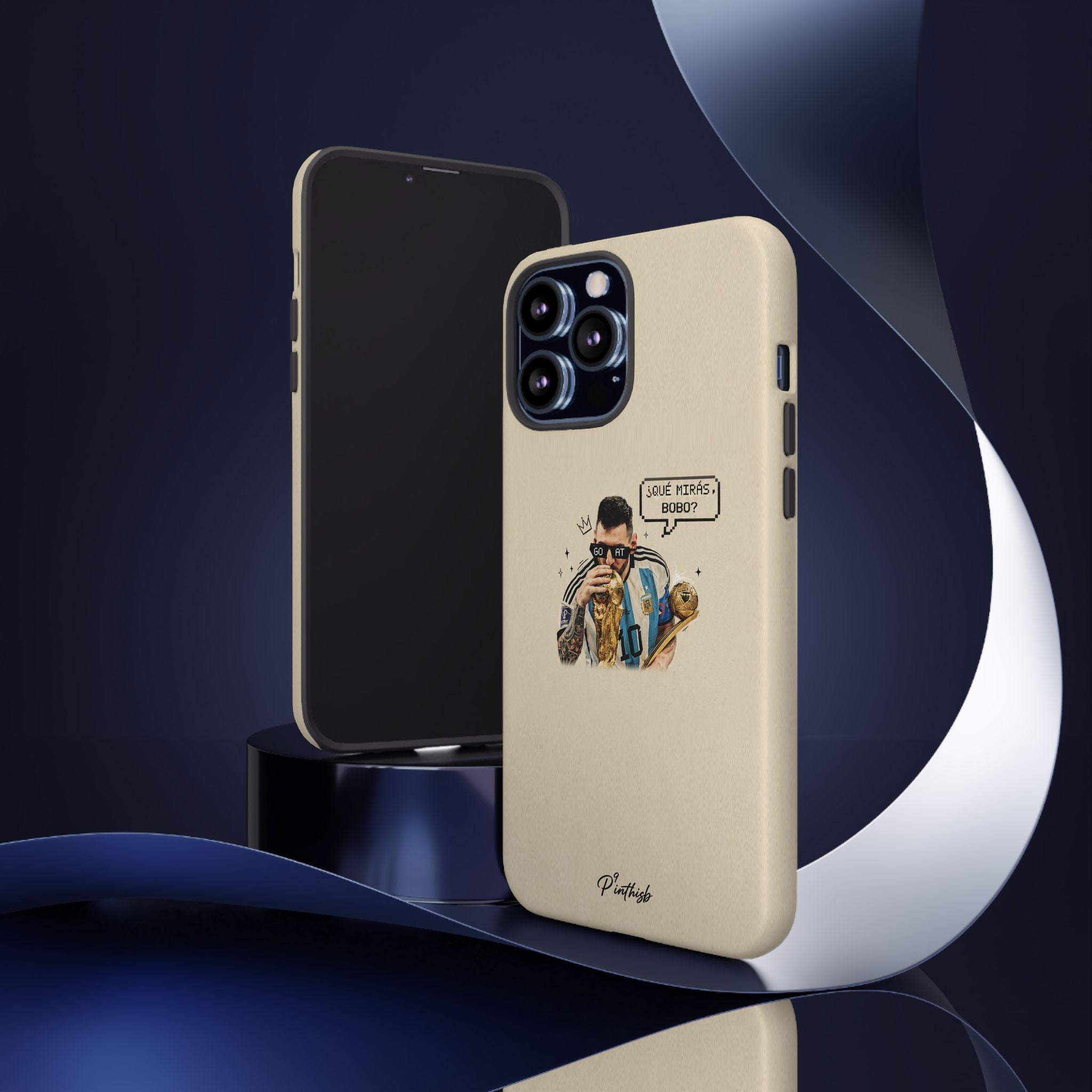 "G.O.A.T" Messi Tough Phone Case