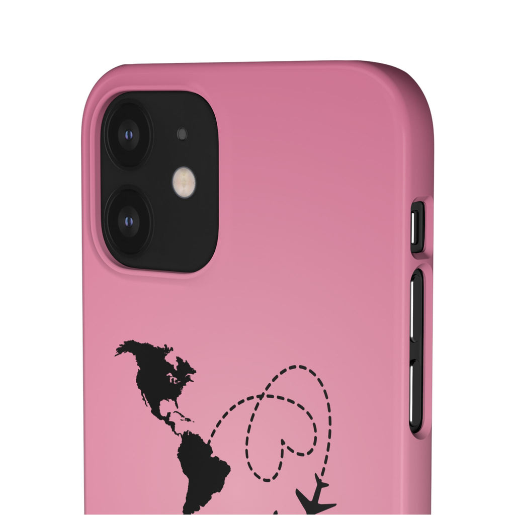 America to Albania Pink Snap Phone Case