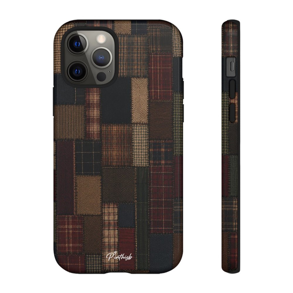 Plaid Patchwork Tough Phone Case