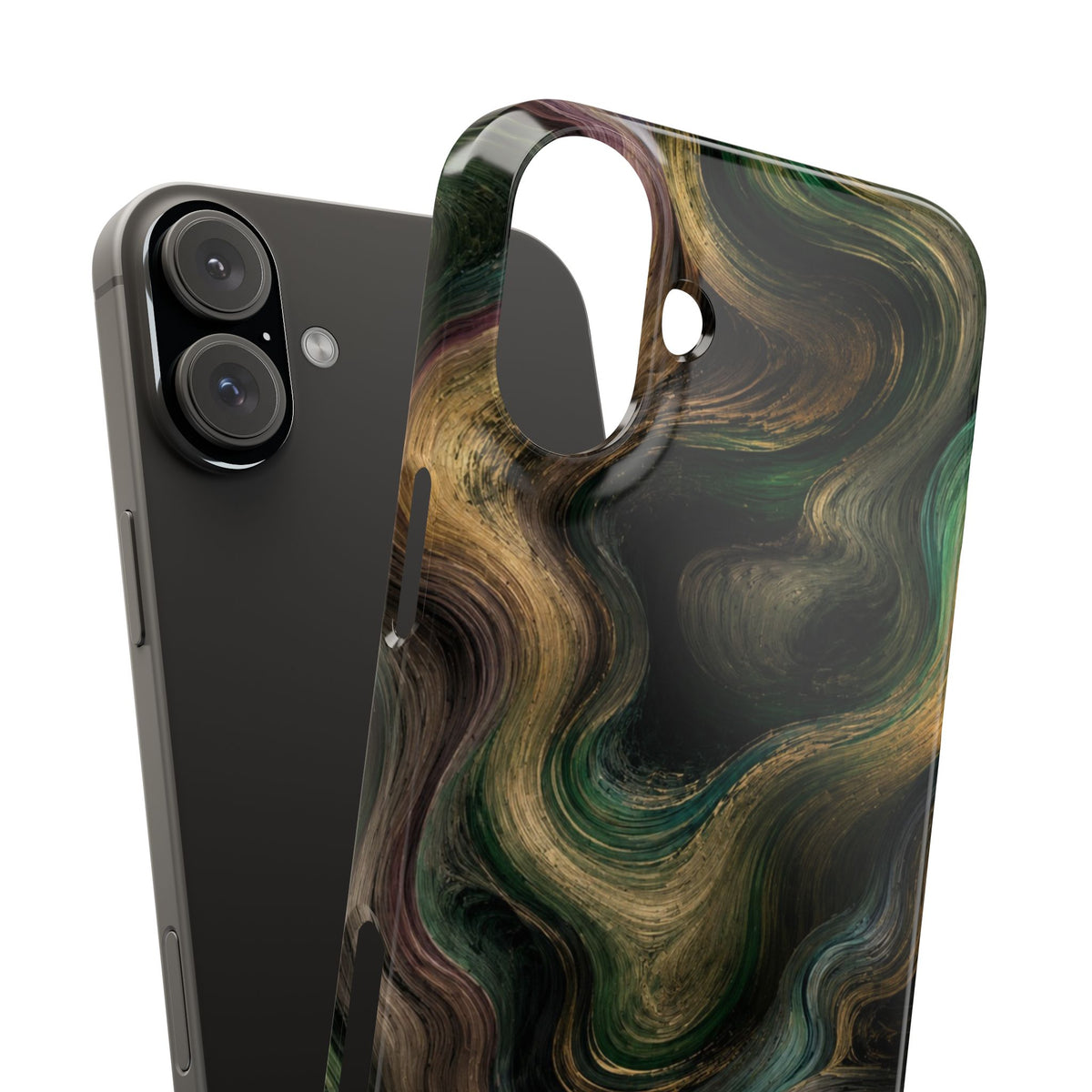 Marbled Forest Snap Phone Case
