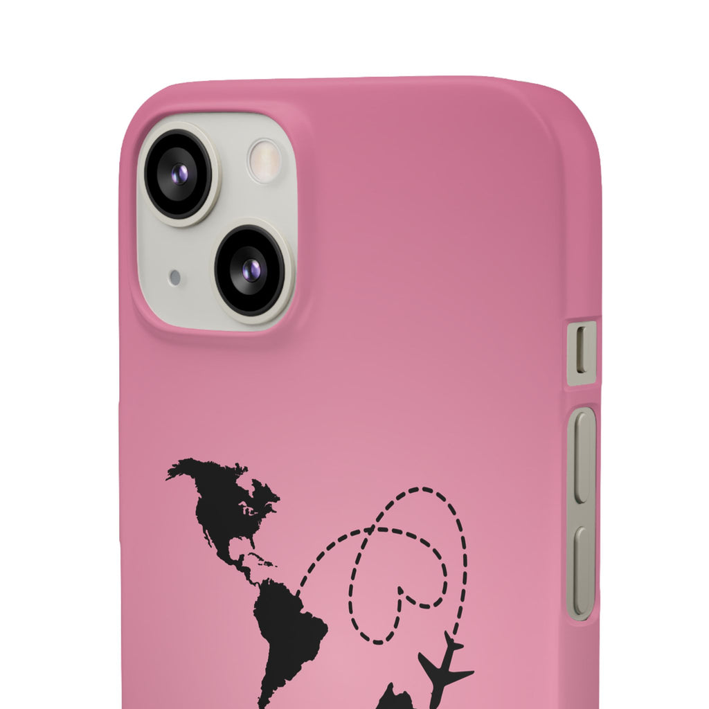 America to Albania Pink Snap Phone Case