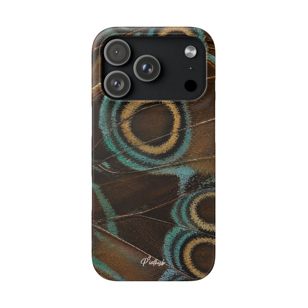 Peacock Feather Pattern Snap Case