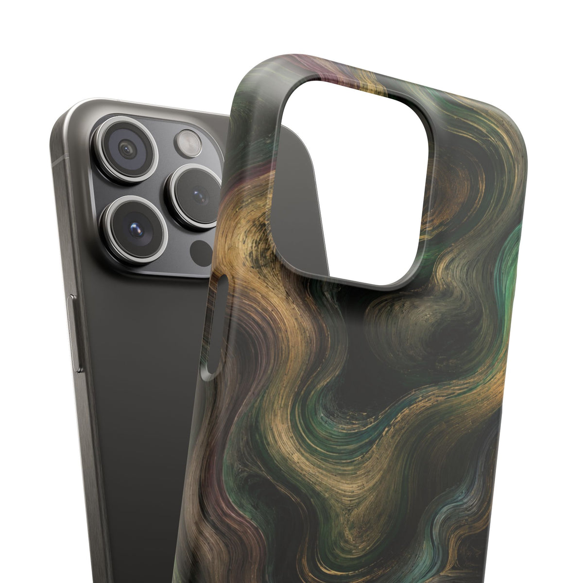 Marbled Forest Snap Phone Case