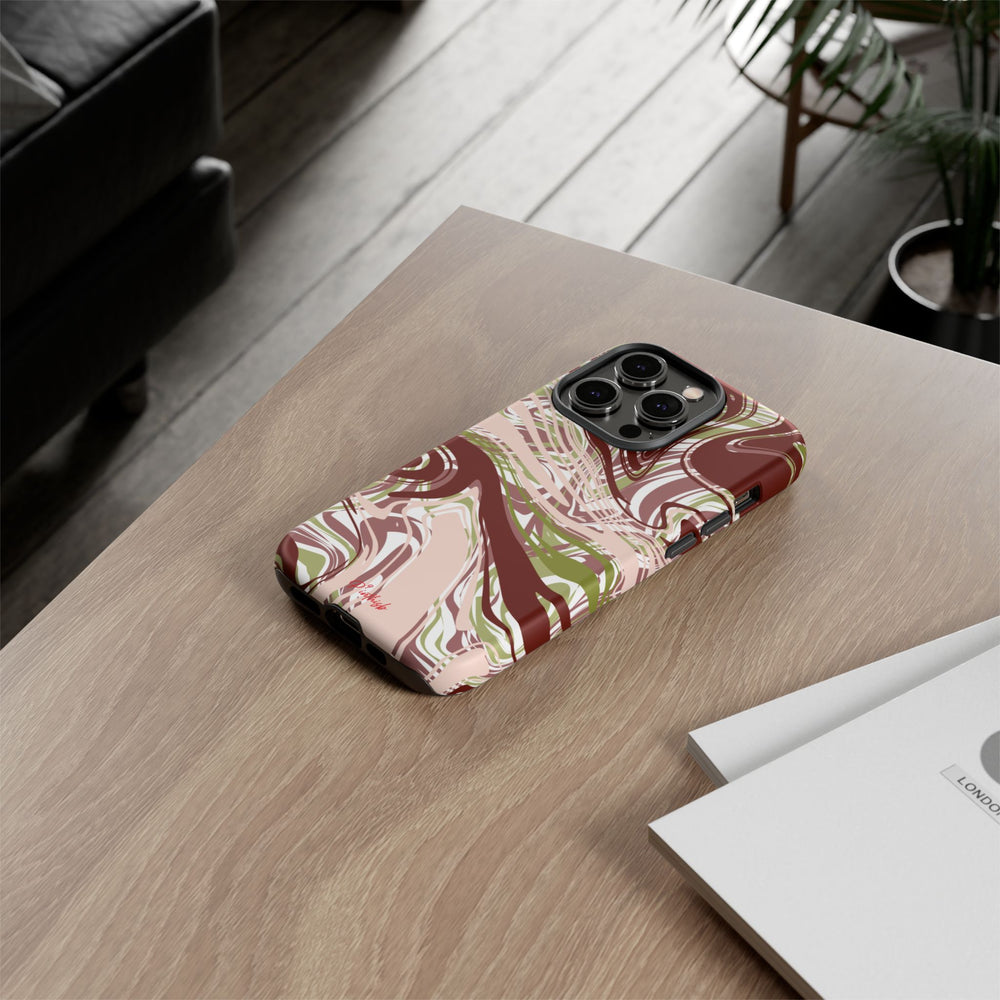 Abstract Marbled Tough Phone Case